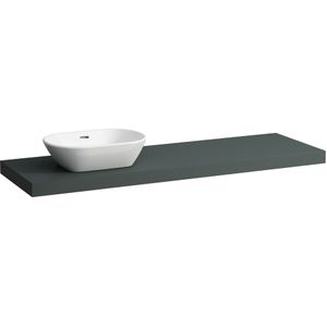 LAUFEN LANI wastafelplaat, één uitsparing links, 1570x495x65mm, H4046921122661