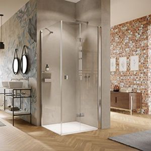 HÜPPE Solva vouwdeur, gedeeltelijk omlijst, rechtsdraaiend, breedte 700mm, hoogte 2000mm, S20601092375