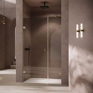 SolvaPro draaideur, kozijnloos, met zijpaneel, vierhoek, montage links, breedte 700-1200mm, hoogte 2001-2200mm, op maat gemaakt, 7R2981123321