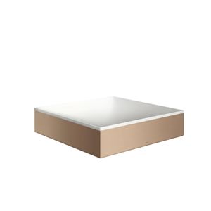 hansgrohe AXOR Suite opzetwastafel, hoekig, 400x400mm, met metalen frame, zonder overloop, SOLIDSurface, 42003310