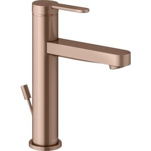 KEUCO IXMO Vlak Eéngreeps wastafelmengkraan 130, met verzonken waste, 124mm projectie, 59501293001