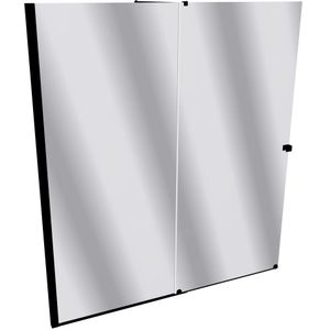 HÜPPE Xtensa pure schuifdeur, 1-delig, met vast segment, op maat gemaakt, B 1801-2000mm, H 1200-2000mm, linksdraaiend, dwarsbalk, XT0181123380