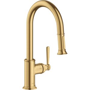 hansgrohe AXOR Montreux DN 15 eengreeps keukenmengkraan 180 met uittrekbare douchekop, 16581250