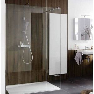 HSK Walk in Pro-frontelement met wandaansluitprofiel, afmeting: 120,0 x 200,0 cm, aanslag rechts/links (draaibaar), 1733120-70-120