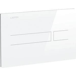 LAUFEN AW3 elektronische Bedieningsplaat, glas, handenvrij, dual flush, 252x13x162mm, H8956630000001