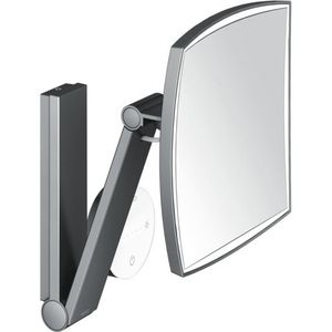 KEUCO iLook_move Make-upspiegel, verlicht, hoekig, lichtkleur traploos instelbaar, glazen bedieningspaneel, 17613139002