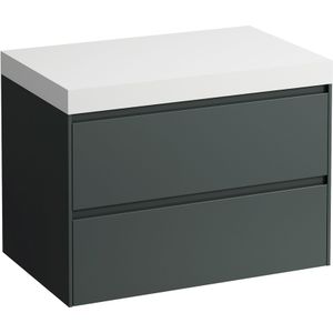 LAUFEN LANI wastafelblad wit mat incl. badmeubel, zonder uitsparing, 785x495x580mm, H4045501122661