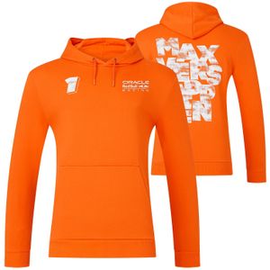 Max Verstappen Truien - M - Red Bull Racing Hoodie Oranje Max Expression