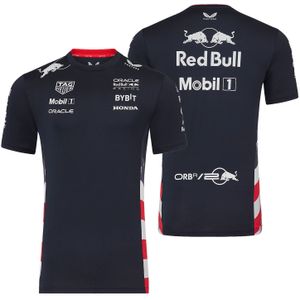 Red Bull Racing T-shirt - L - America Race Team T-Shirt 2024 - Heren - Max Verstappen