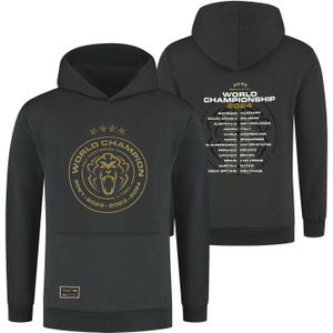 Wereldkampioen 2024 Hoodie - Charcoal - Max Verstappen - Grijs - XXXXL