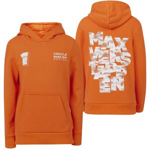 Max Verstappen Truien - 164-170 - Red Bull Racing Hoodie Oranje Max Expression - Kids