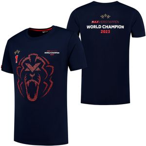 Wereldkampioen 2023 T-Shirt - Max Verstappen - Donkerblauw - S