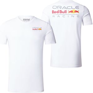 Red Bull Racing T-shirt - M - 2 Side Logo T-shirt - Wit - Max Verstappen