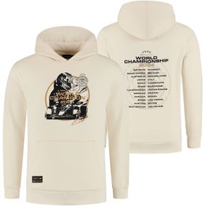 Wereldkampioen 2024 Hoodie - Off White - Max Verstappen - Wit - XXXL