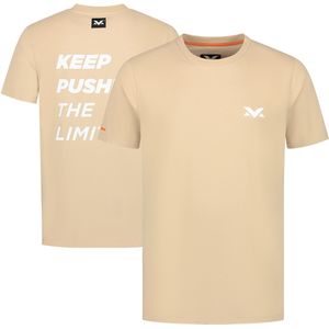 Heren - MV T-shirt The Limits - Camel - M - Max Verstappen