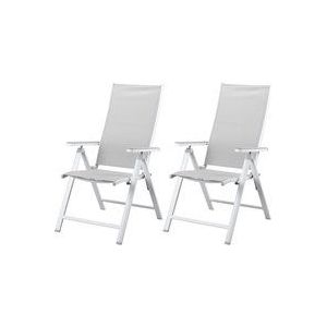 Tuinstoelen aluminium inklapbaar, 2 stuks LIVARNO home Houston