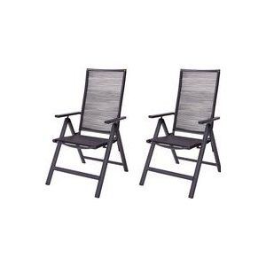 Tuinstoelen aluminium inklapbaar, 2 stuks LIVARNO home Miami