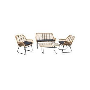 Loungeset, 4-delig LIVARNO home