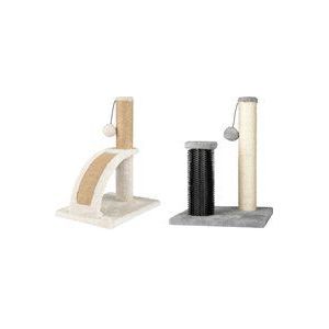 Krabpaal met massagebord/-borstel en pluche elementen zoofari