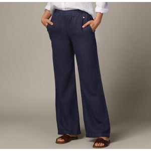 Bamigo Linnen Broek Female Navy Blazer