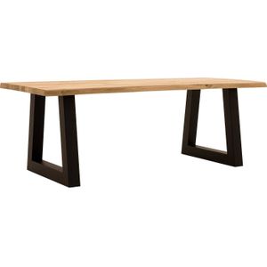 Goossens Eettafel Blade, Boomstamblad 240 x 100 cm 5 cm dik