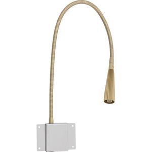 Goossens Verlichting Tbv Hoofdbord Light, Model b = gold flex gekarteld (set van 2 stuks) led