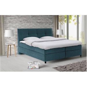 Goossens Basic Boxspring Compleet Gusta, Vlak 160 x 200 cm (=2x 80 x 200 cm) met hoofdbord