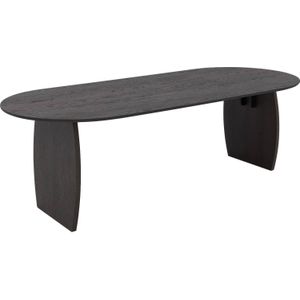 Goossens Excellent Eettafel Uniek, Semi rond 200 x 100 cm