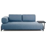 Kave Home Kave Home blauw, hout, 3-zits,