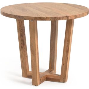 Kave Home Nahla, Ronde tafel nahla van massief acaciahout met een natuurlijke afwerking Ø 90 cm (mtk0010)