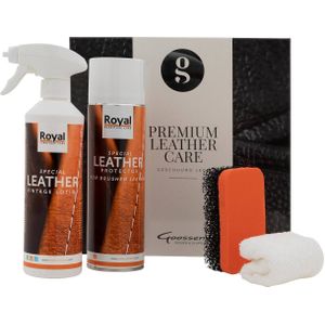 Goossens Onderhoudsmiddel Premium Leather Care Kit, Tbv geschuurd leder (buffalo/rancho/mountain)