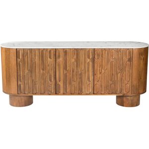 Dressoir - Bruin - Mangohout - Ruime Opbergruimte