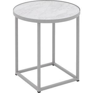 Goossens Salontafel Livia rond, hpl roze, modern design, 41 x 42 x 41 cm