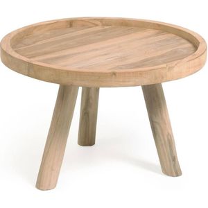 Kave Home Kave Home Glenda rond, hout bruin,, 55 x 31 x 55 cm