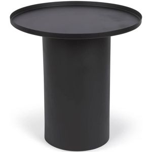 Kave Home Fleksa rond, metaal zwart,, 45 x 46 x 45 cm