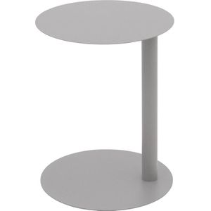 Goossens Bijzettafel Boya, metaal grijs,, 40 x 50 x 40 cm