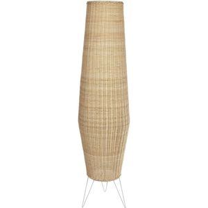 Kave Home Kamari - Vloerlamp Kamaria Groot Rotan met Natuurlijke Finish