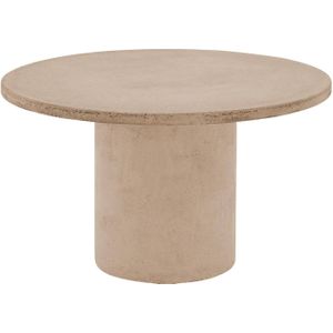 Goossens Salontafel Stone rond, beton grijs, urban industrieel, 70 x 40 x 70 cm