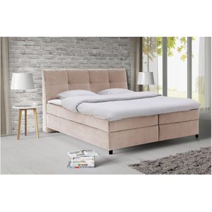 Goossens Basic Boxspring Compleet Gusta, Vlak 160 x 200 cm (=2x 80 x 200 cm) met hoofdbord