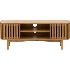 Goossens - Soho - Tv Meubel - Hout Blank - 130 Cm Breed