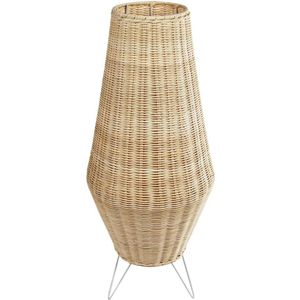 Kave Home Lamp Kamaria, Tafellamp kamaria middelgroot rotan met natuurlijke finish