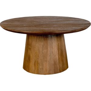 Goossens - Salontafel Zara - Rond - Bruin - Mangohout