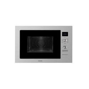 Inventum IMC6032F - Inbouw combi-oven - Hetelucht - Magnetron - Grill - 32 liter - 38 cm hoog - Tot 220°C - RVS/Zwart