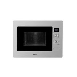Inventum IMC6132F - Inbouw combi-oven - Hetelucht - Magnetron - Grill - 32 liter - 45 cm hoog - Tot 220°C - RVS/Zwart