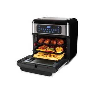 Inventum GF1200HLD - Airfryer oven - Heteluchtfriteuse met roterende mand - Inhoud 12 liter - Zwart/RVS