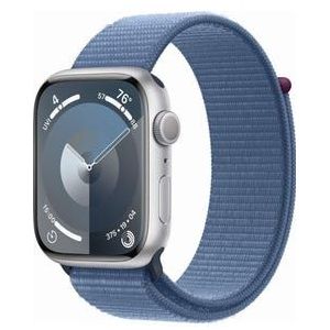 Apple Watch S9 GPS 45mm Silver Storm Blue Sport Loop