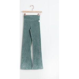 Groene Rib Flared Legging