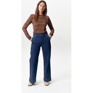 Sissy-Boy - High Waist Wide Leg Jeans - Donkerblauw