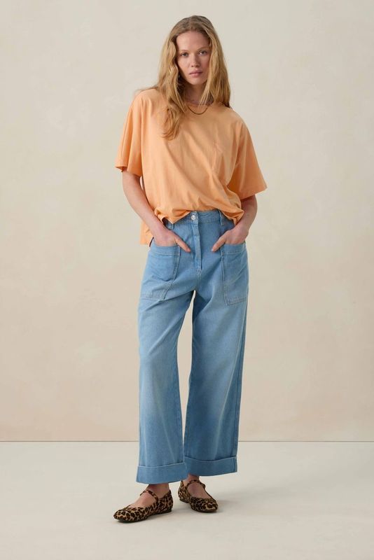 Sissy-Boy - Lichtblauwe Workwear Jeans - Mid Waist - 4-Pocket Model