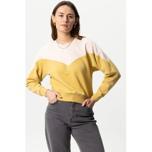 Gele Colourblock Sweater